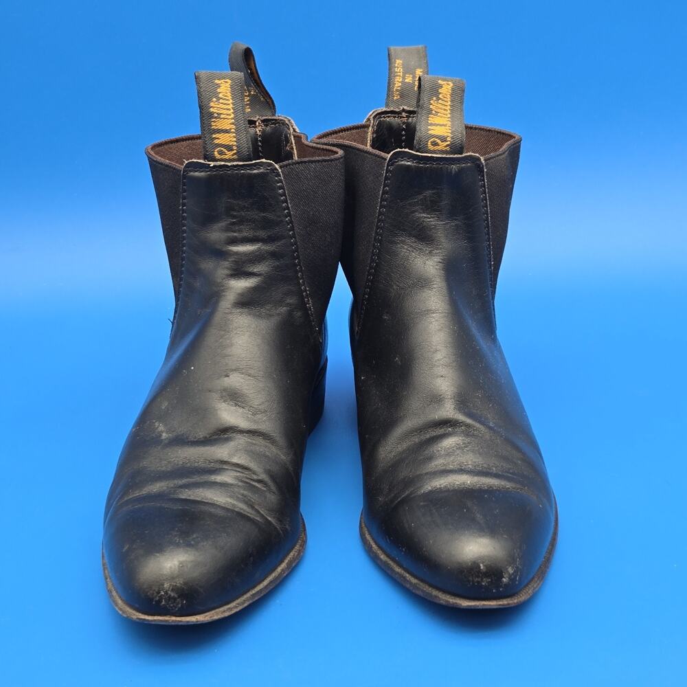 R.M. Williams Adelaide Boots Women’s Size 7 Black Leather Chelsea Boots - Picture 3 of 11